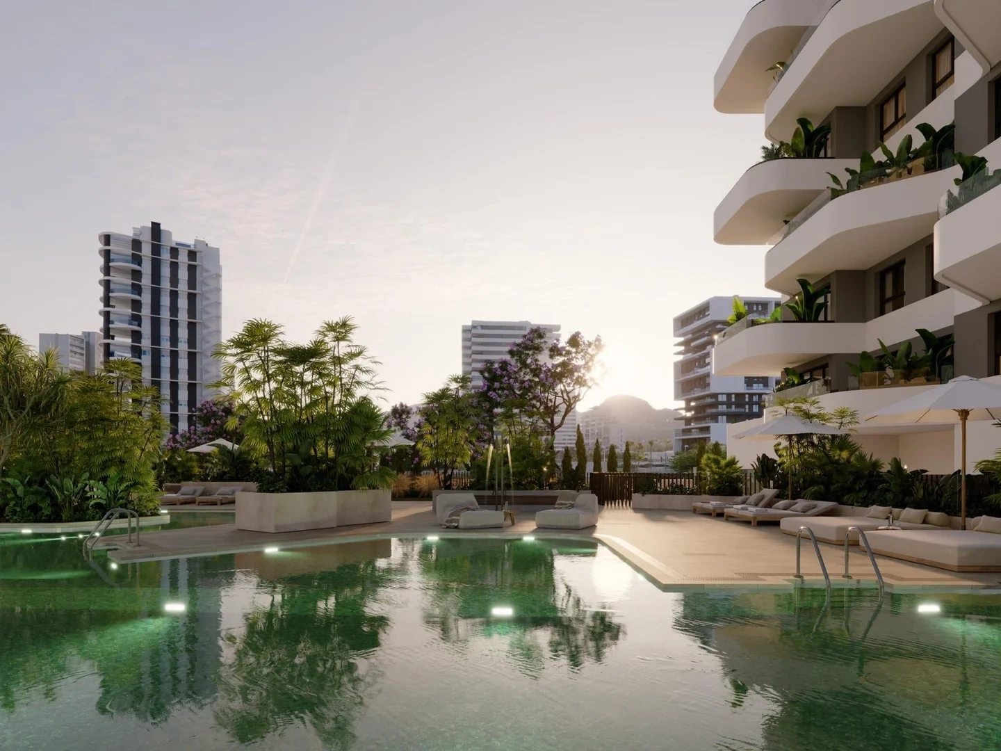 Appartement vue mer avec piscine