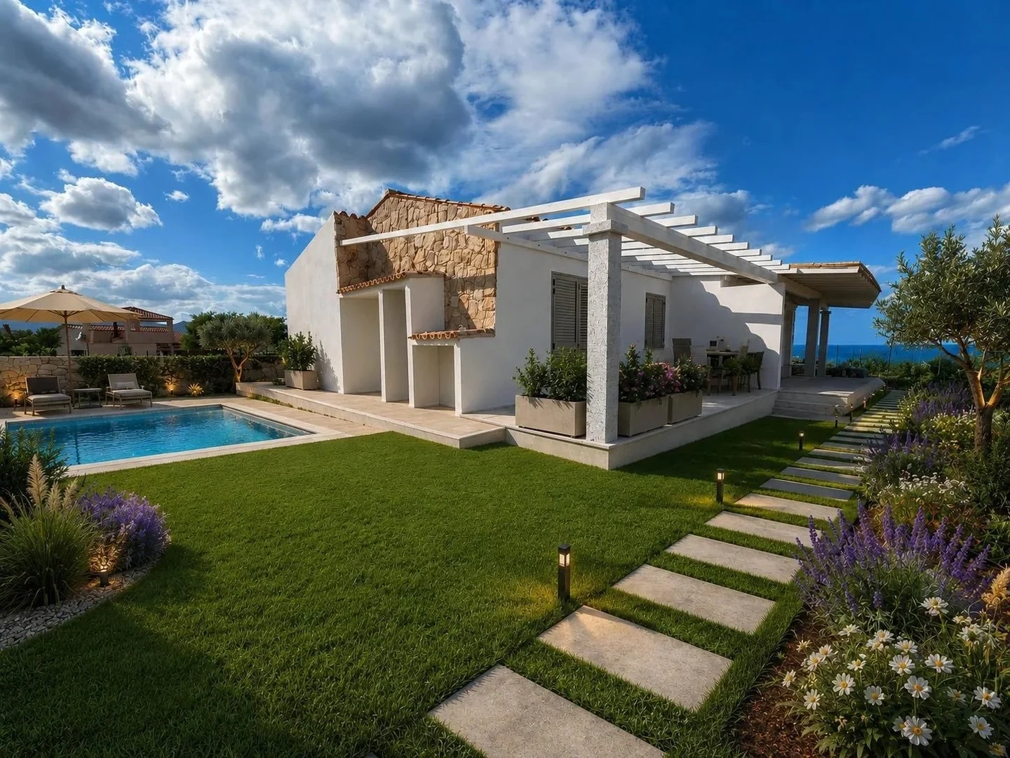 1 - sea view apartment for sale in budoni sardinia italy