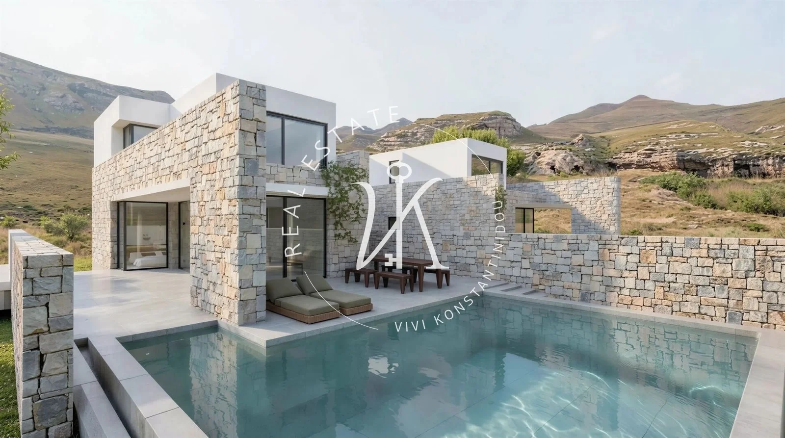 1 - vente villa vue mer líndos egée méridionale grèce