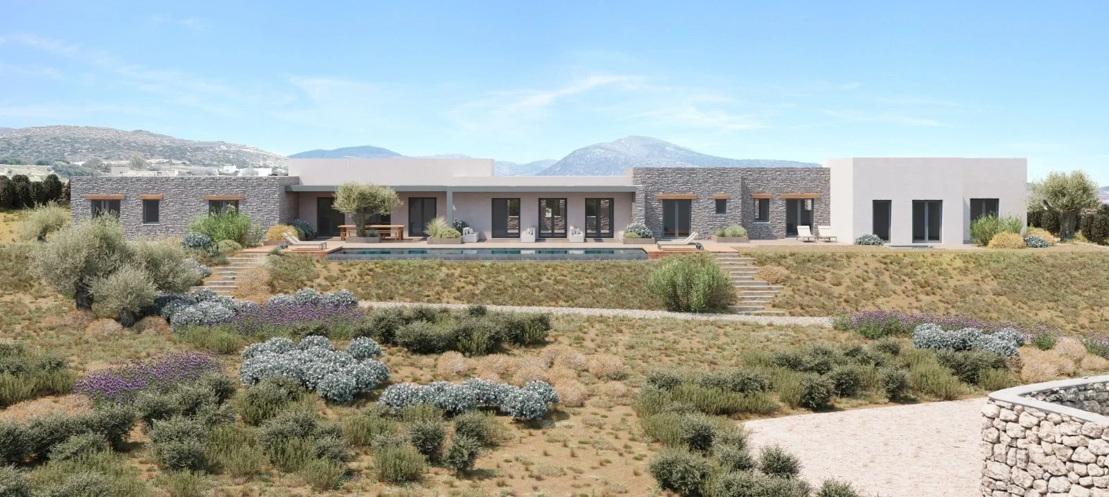 2 - vente villa plage à pied paros - cyclades egée méridionale grèce