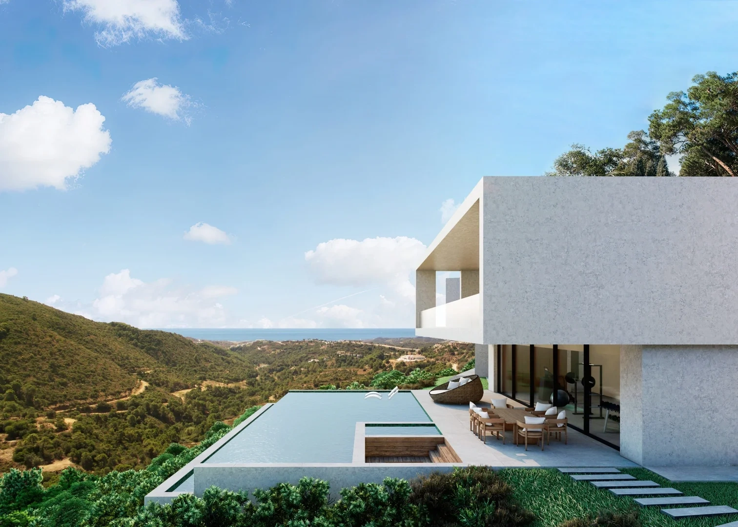 2 - vente maison vue mer benahavis - costa del sol andalousie espagne