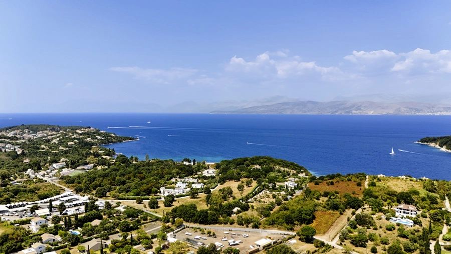 2 - vente propriété vue mer kassiópi îles ioniennes grèce