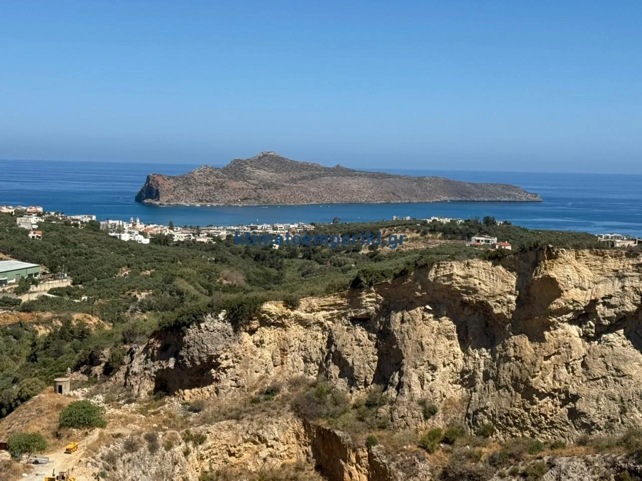 2 - sea view plot of land for sale in agía marína crete greece