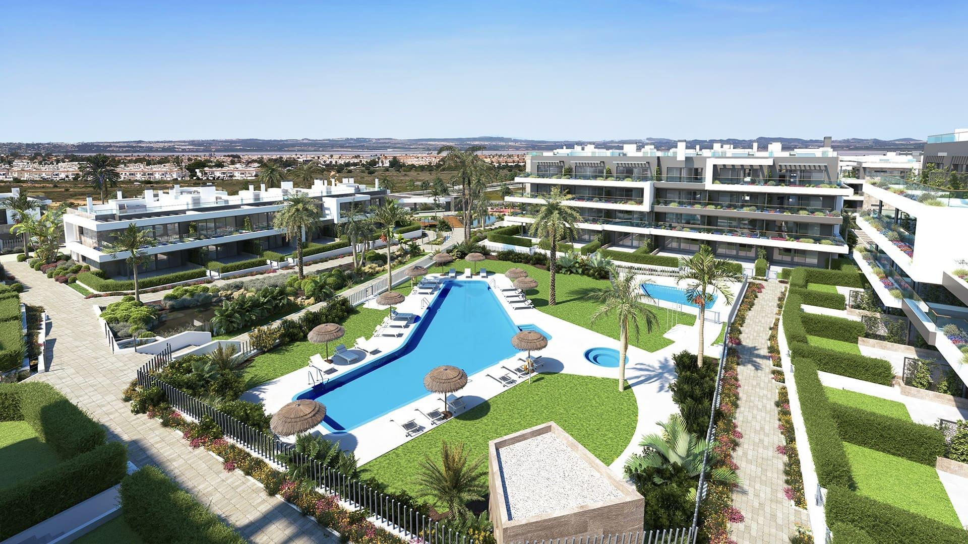 1 - Neubauprojekt Luxueuse résidence au bord de la Lagune Rose torrevieja - costa blanca valencia spanien