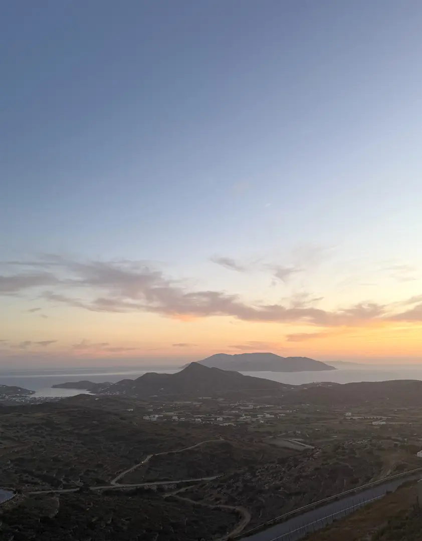 1 - vente terrain vue mer ios - cyclades egée méridionale grèce
