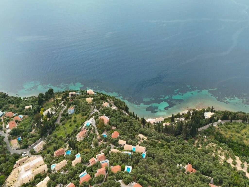 1 - verkoop terrein uitzicht op zee corfu ionische eilanden griekenland