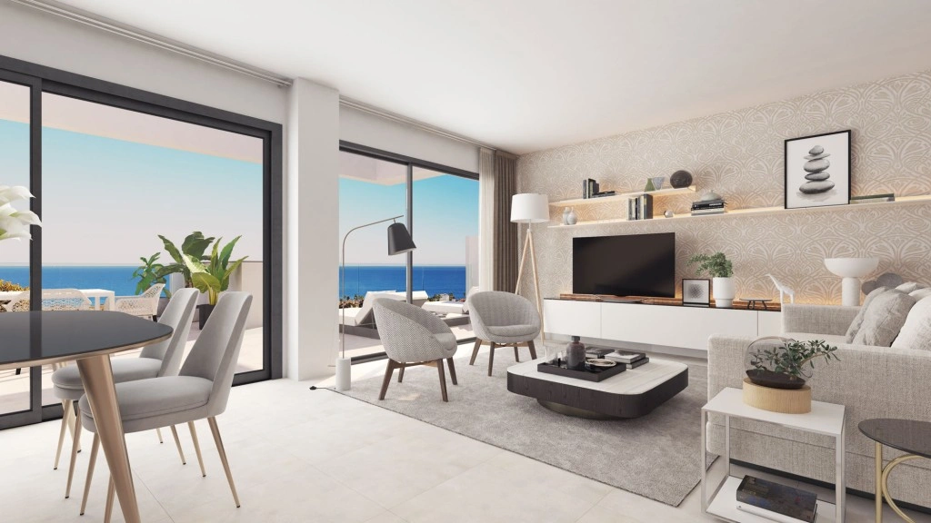 2 - venta apartamento vista al mar manilva andalucía españa