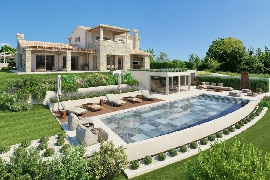 1 - vente villa vue mer buje istrie croatie