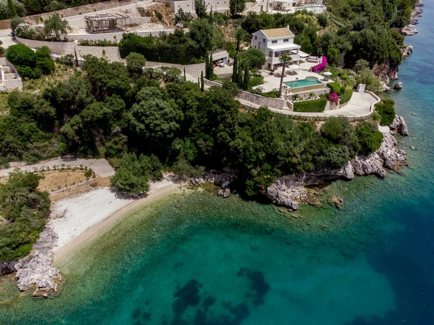 1 - vente maison pieds dans l'eau corfu îles ioniennes grèce