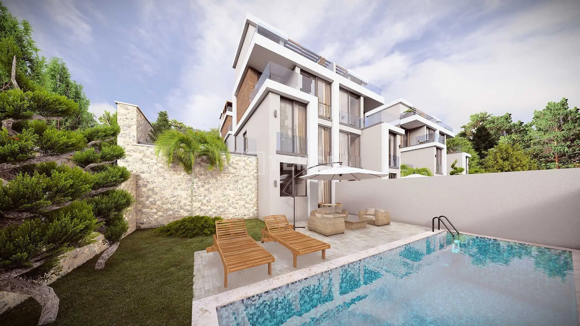 1 - vente maison vue mer kas antalya turquie