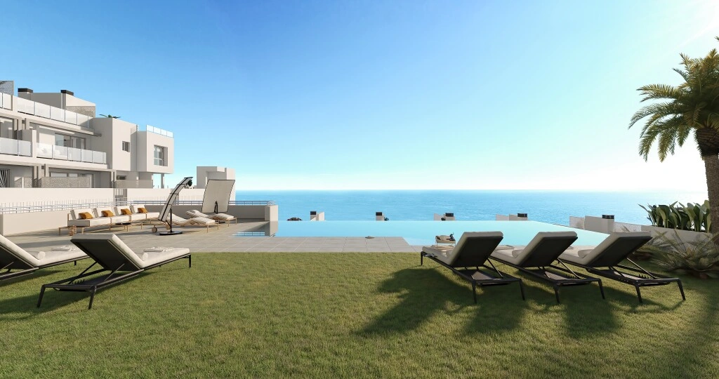Casa vista al mar con piscina