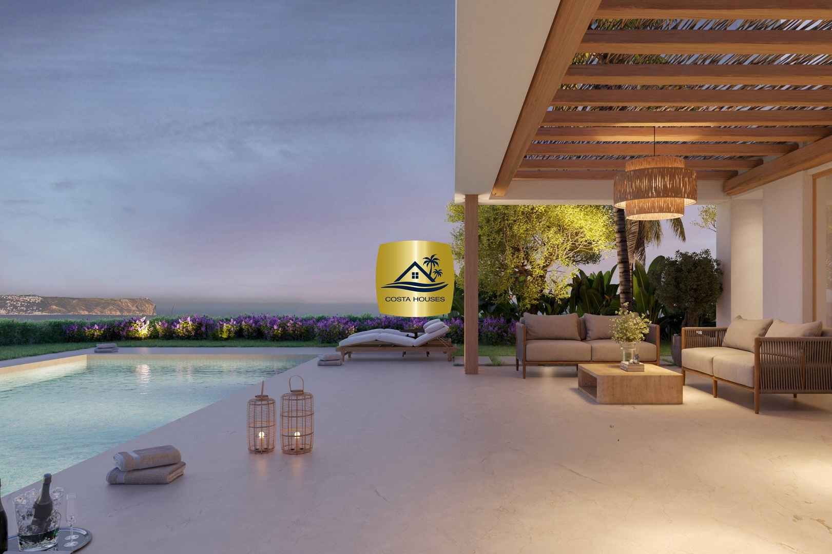 Haus meerblick mit Terrasse