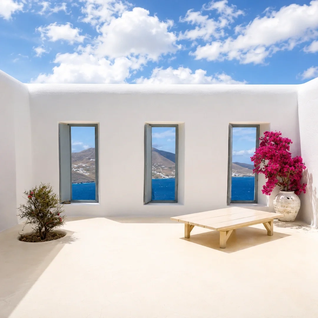 2 - vente maison vue mer mykonos - cyclades egée méridionale grèce