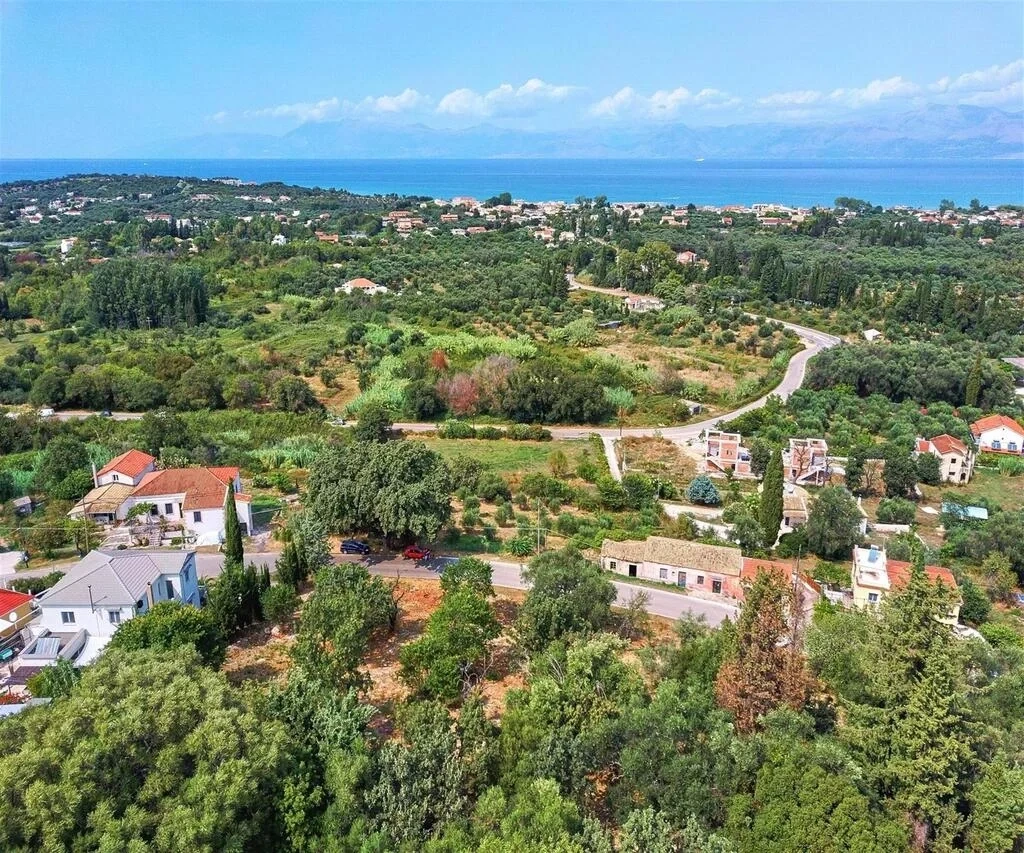 1 - vente terrain vue mer ágios stéfanos îles ioniennes grèce