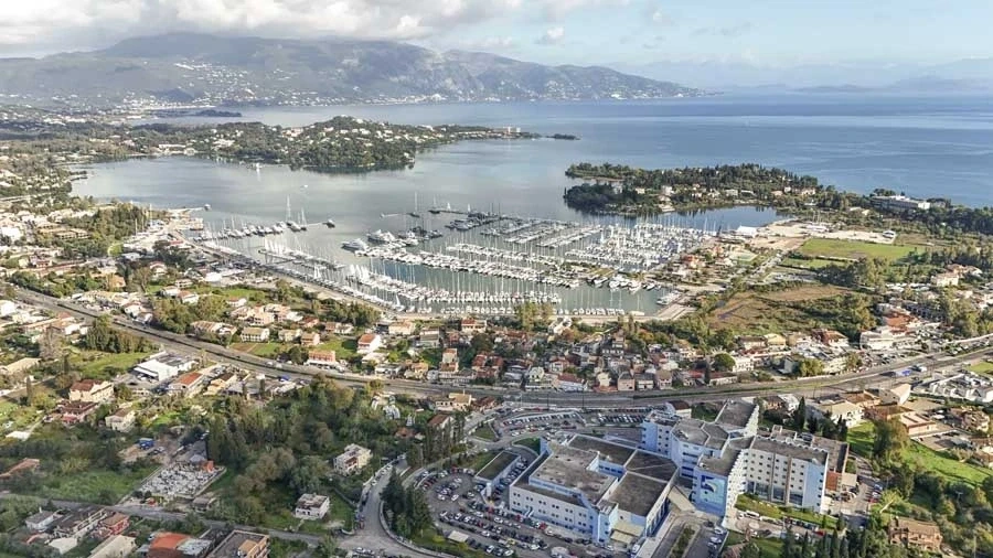 1 - vente terrain vue mer corfu îles ioniennes grèce