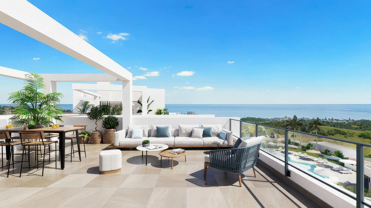 2 - vente appartement vue mer estepona - costa del sol andalousie espagne