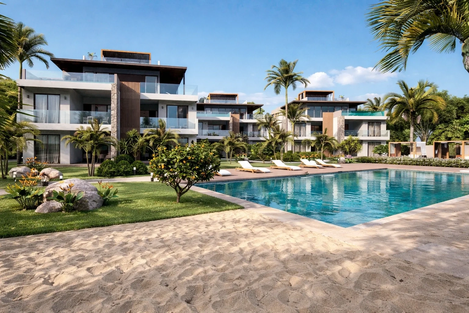 1 - verkauf wohnung direkt am wasser grand baie rivière du rempart mauritius
