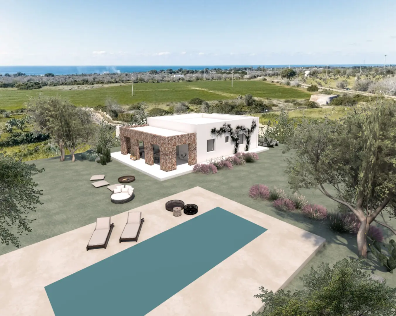 1 - venta casa vista al mar morciano di leuca apulia italia