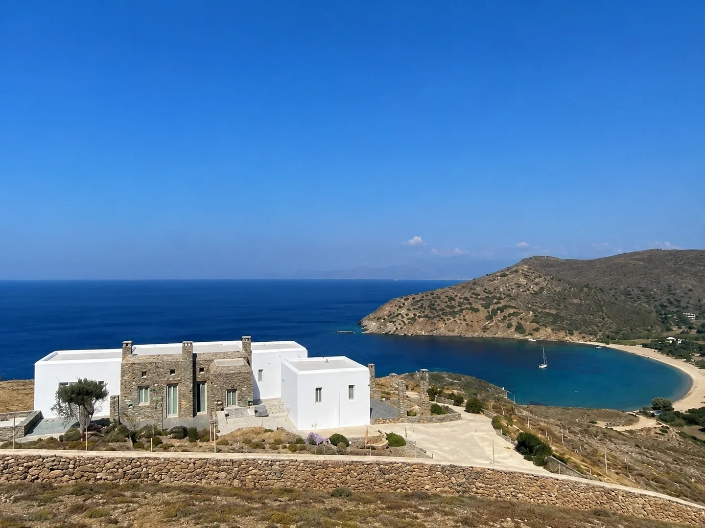 2 - продажа дом вид моря andros - киклады южные эгейские острова греция