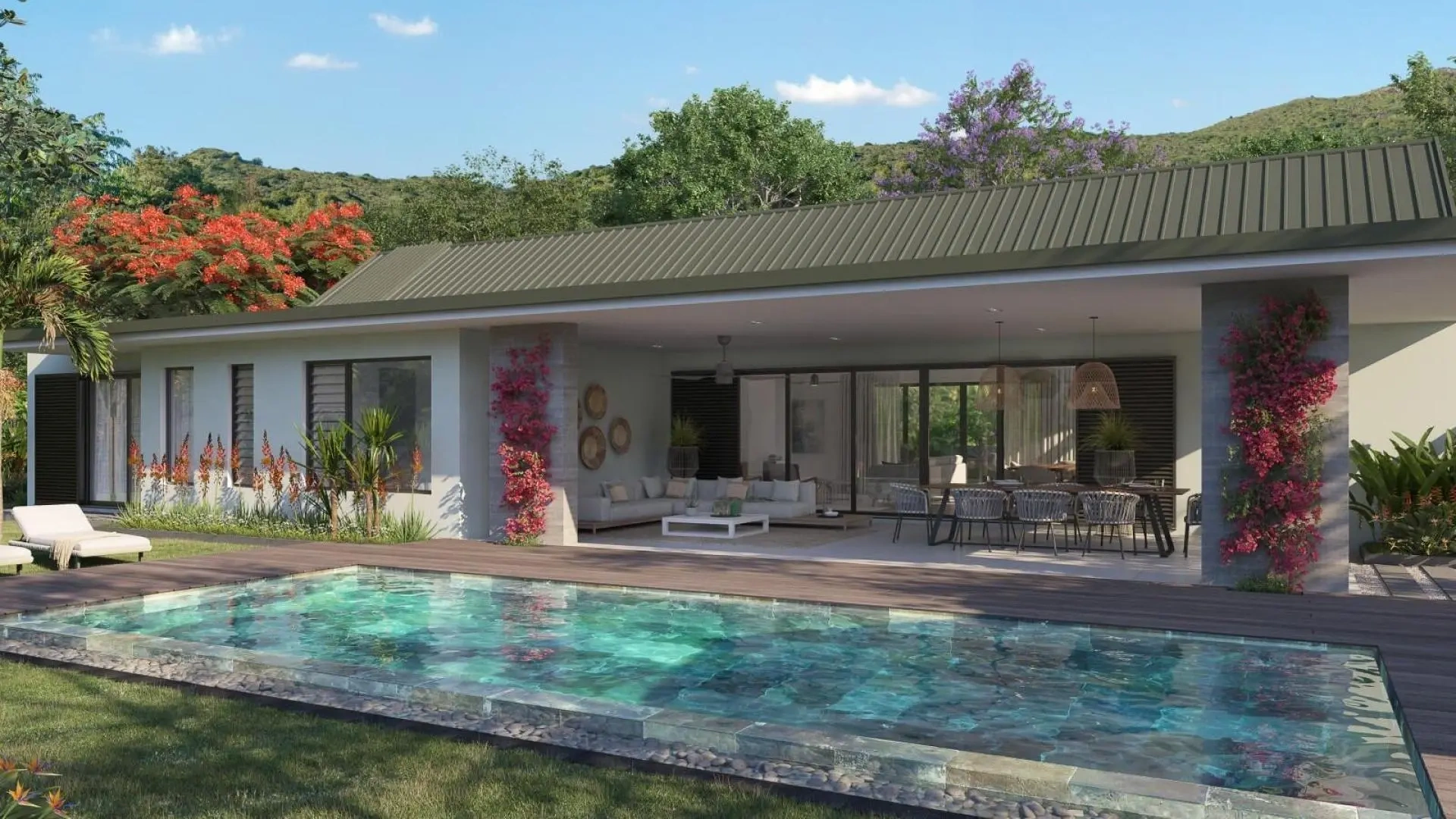 1 - vente villa tamarin rivière noire île maurice