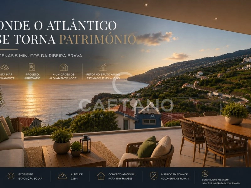 1 - vendita terreno vista mare ribeira brava madera portogallo