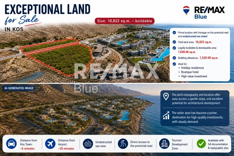1 - verkauf grundstück strandpromenade kos südliche ägäis griechenland