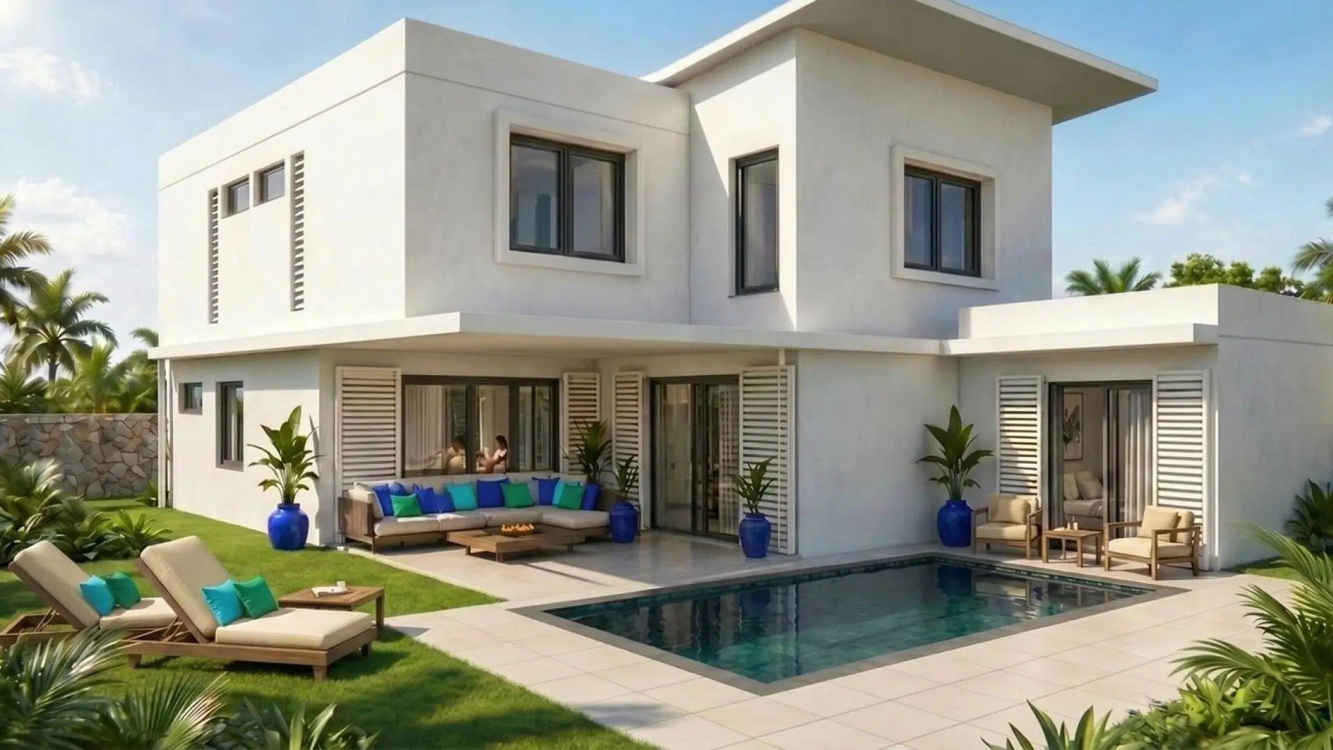 2 - продажа villa пляж пешком trou aux biches памплемус маврикий