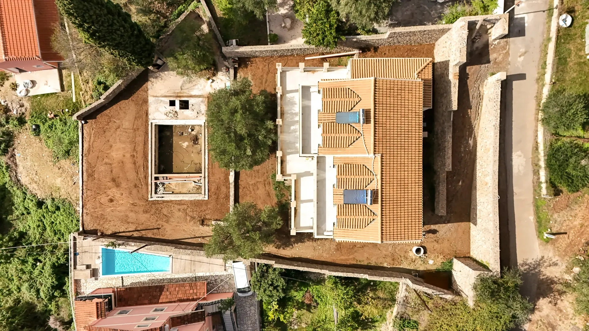 2 - vente maison vue mer agios markos îles ioniennes grèce