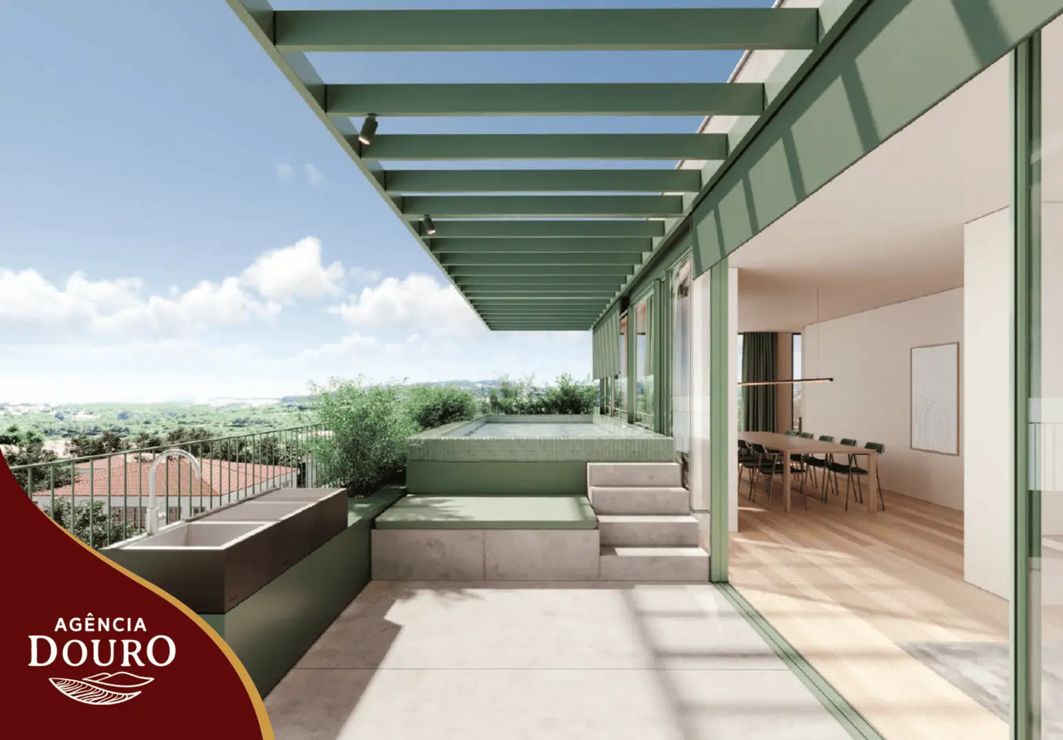 Apartamento con piscina