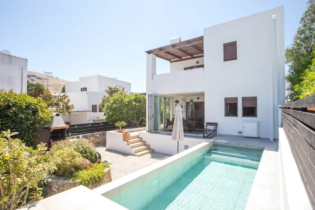 1 - vente villa vue mer lárdos egée méridionale grèce