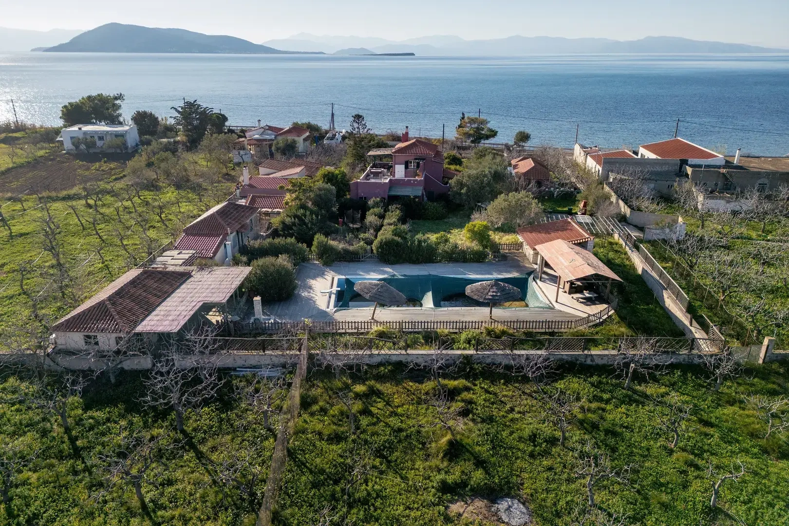 Maison vue mer avec piscine