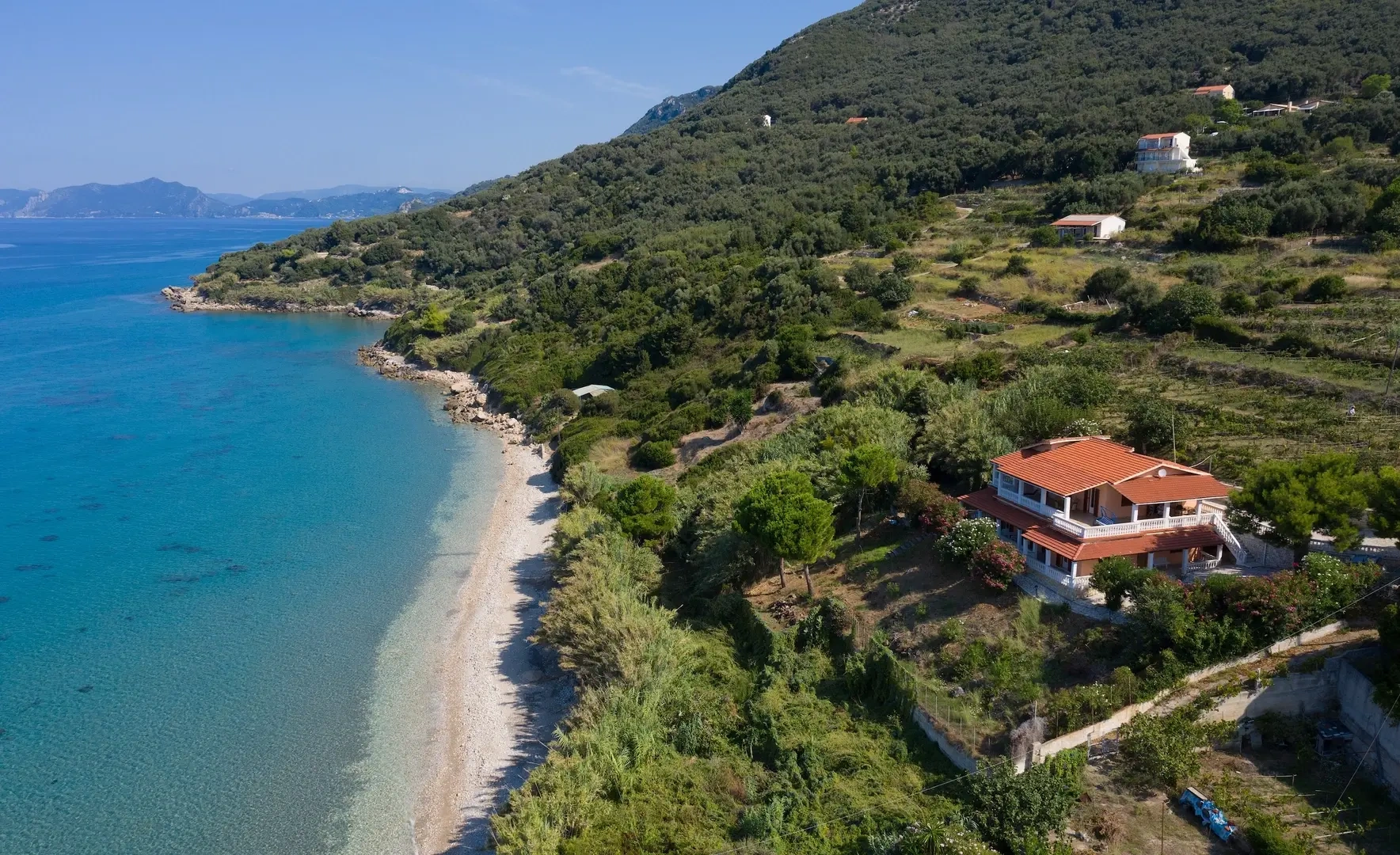 1 - venta casa frente al mar paramonas islas jónicas grecia