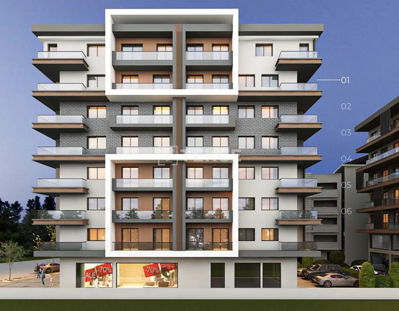 1 - vente appartement vue mer karsiyaka i̇zmir turquie