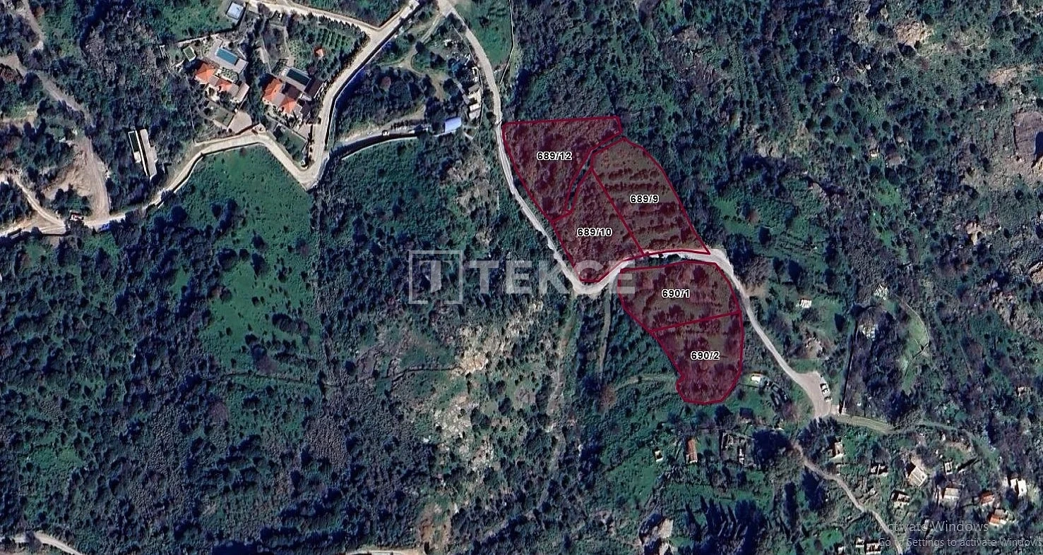 2 - sea view plot of land for sale in bodrum muğla turkey