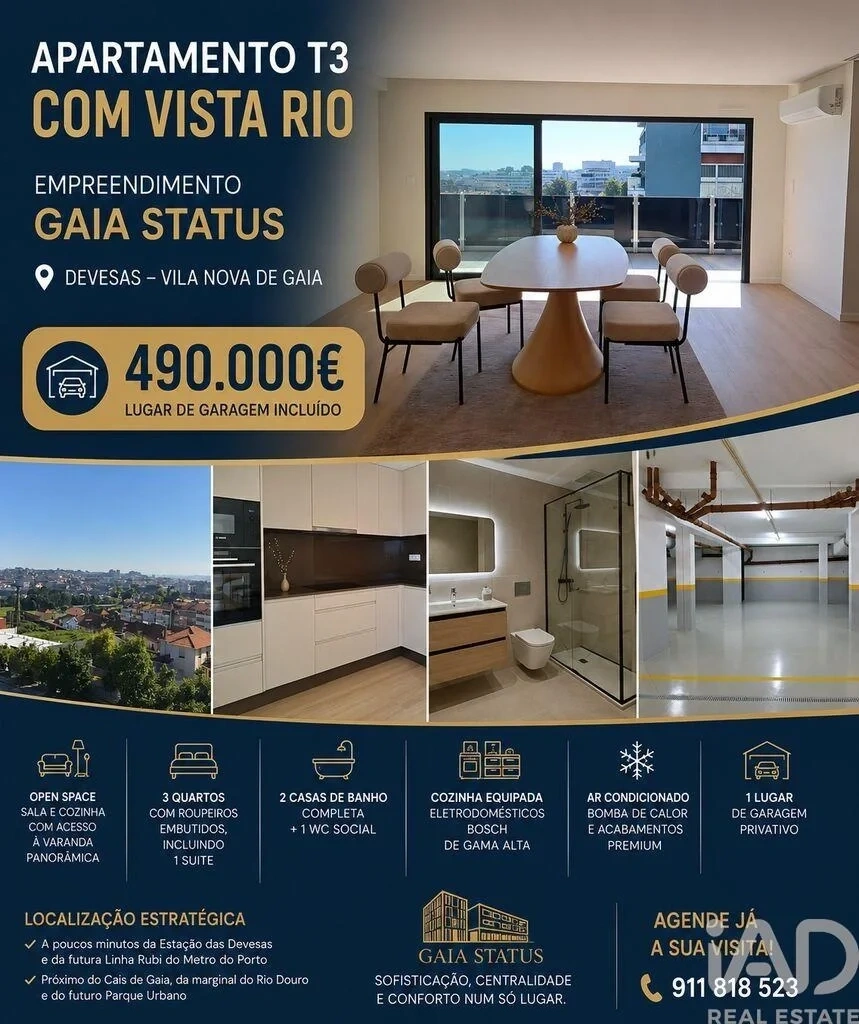 1 - verkauf wohnung vila nova de gaia region nord portugal