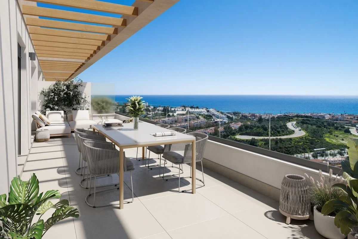 2 - verkoop appartement uitzicht op zee la cala de mijas andalusië spanje