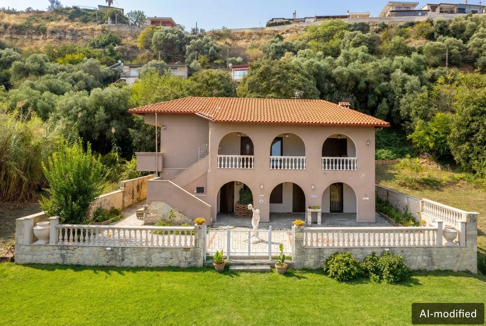 2 - vente maison vue mer áfitos macédoine centrale grèce