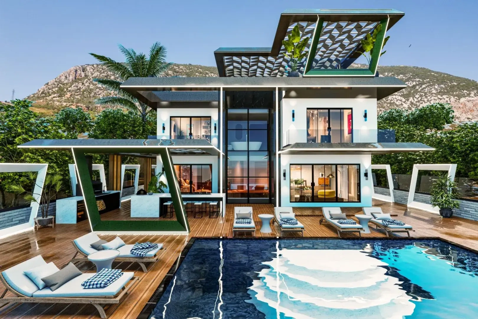 1 - продажа villa вид моря alanya antalya турция