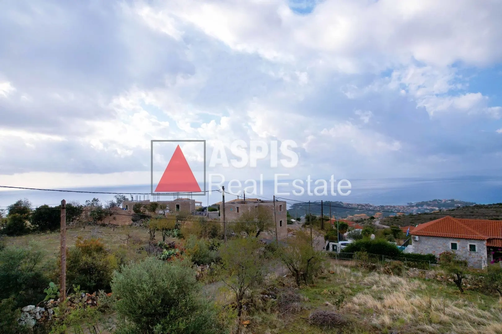 2 - vente terrain vue mer kardamili péloponnèse grèce