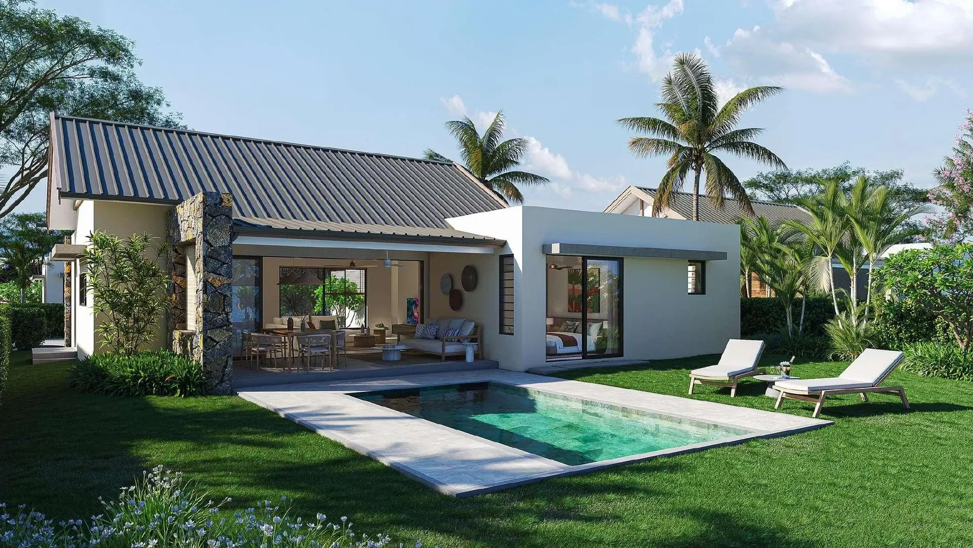 2 - house for sale in beau champ flacq mauritius