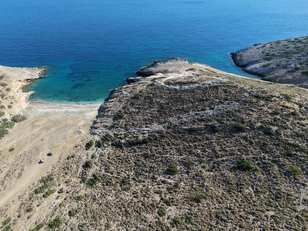 1 - vente terrain pieds dans l'eau ios - cyclades egée méridionale grèce