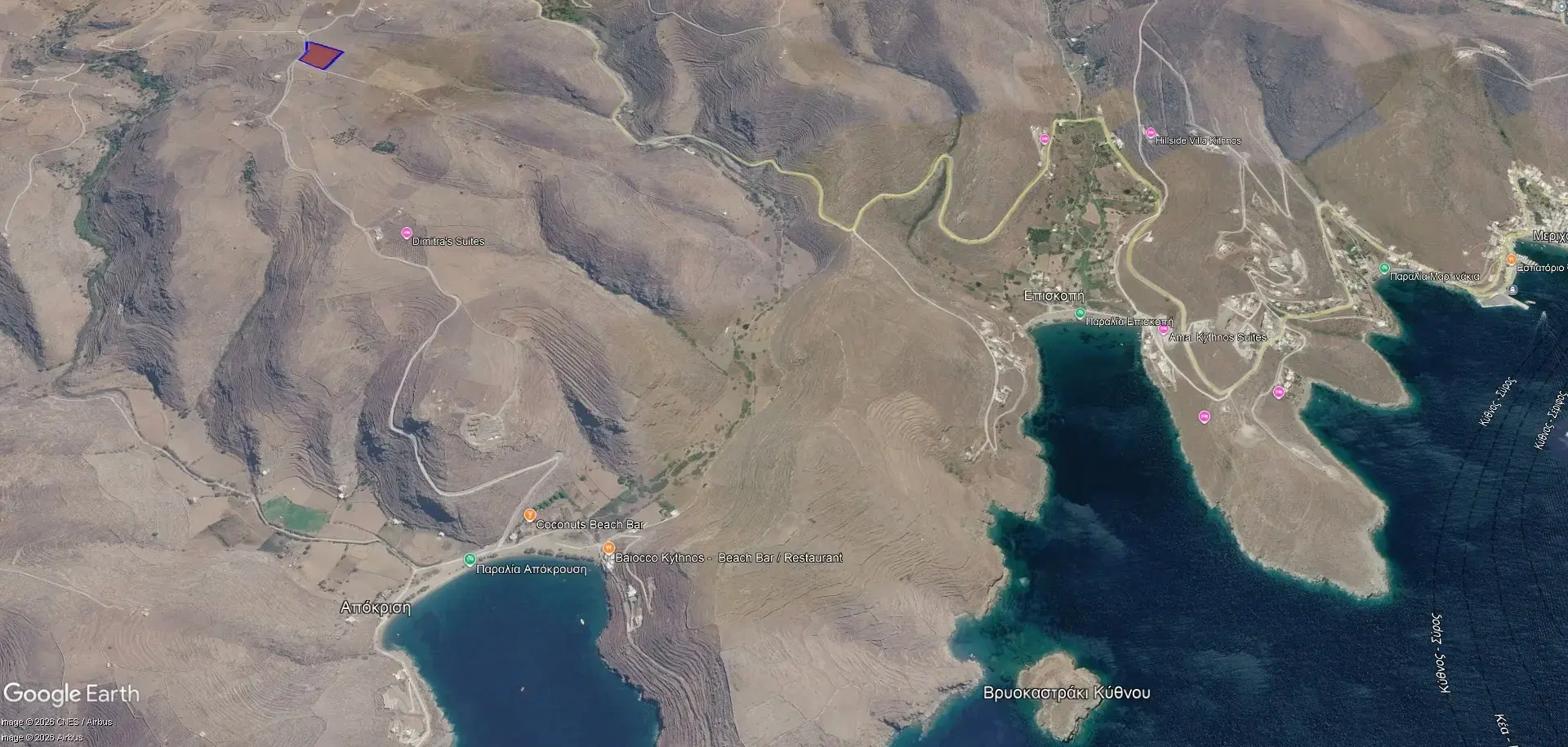 2 - verkauf grundstück meerblick kythnos - kykladen südliche ägäis griechenland