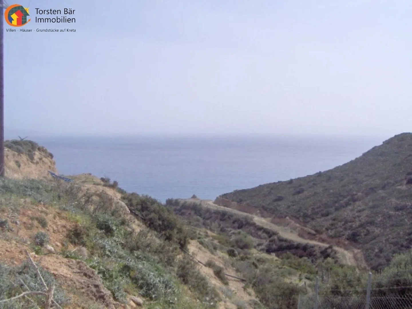 2 - venta terreno vista al mar kókkinos pírgos creta grecia