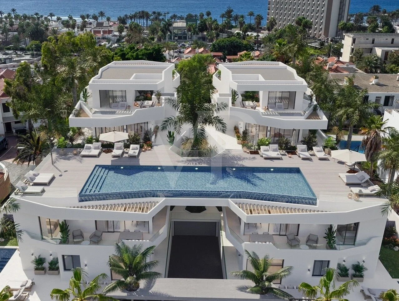 2 - sea view apartment for sale in los cristianos tenerife - canary islands spain