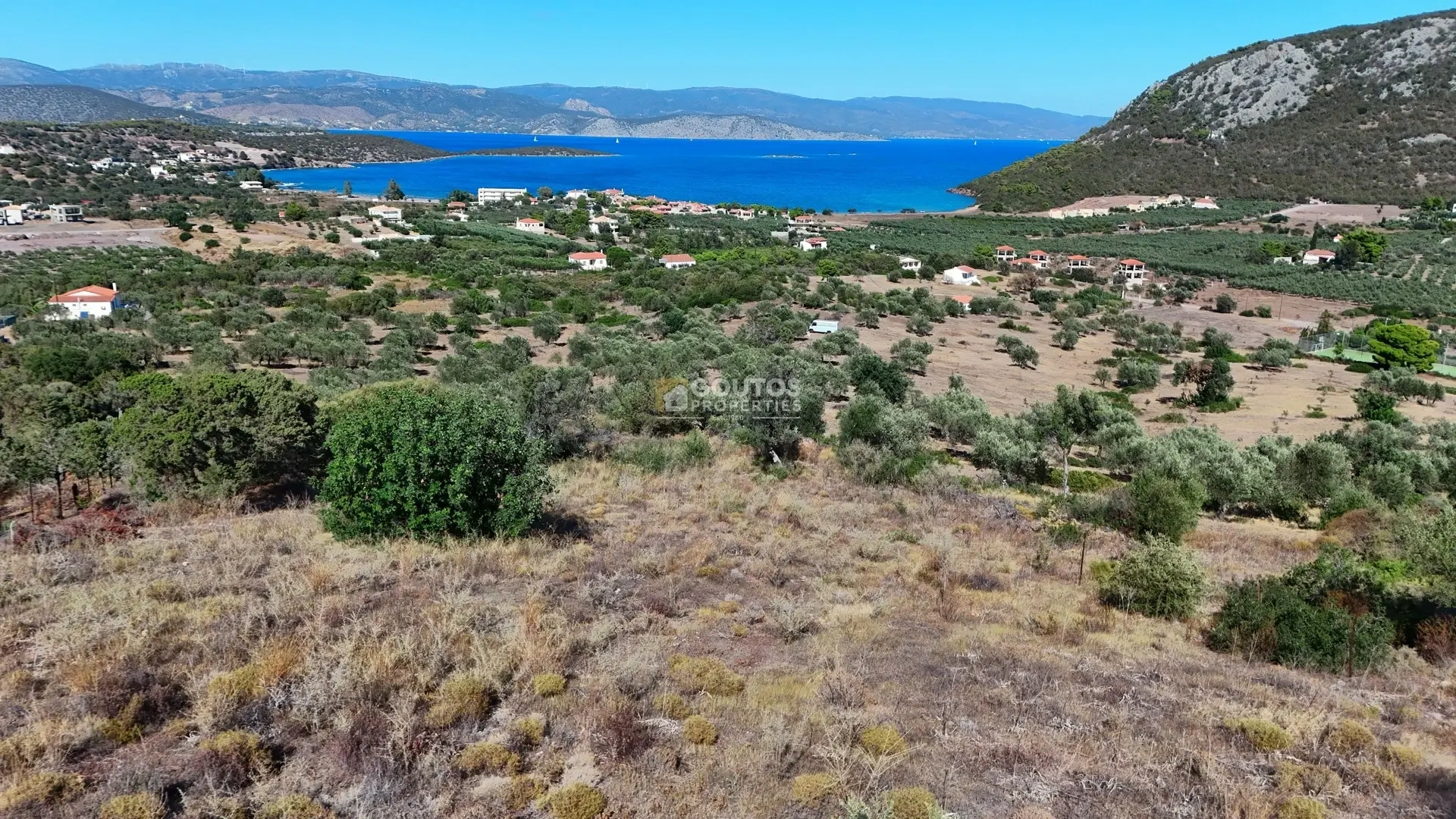 1 - vente terrain vue mer ermióni péloponnèse grèce