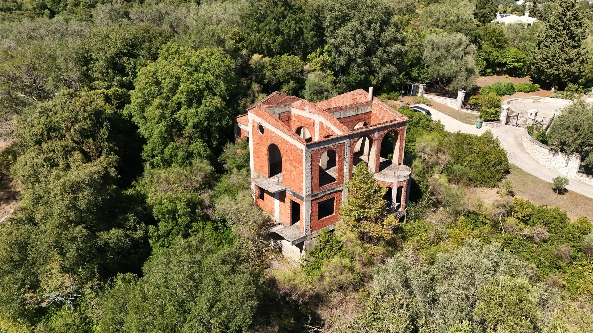 2 - vente maison vue mer gouviá îles ioniennes grèce