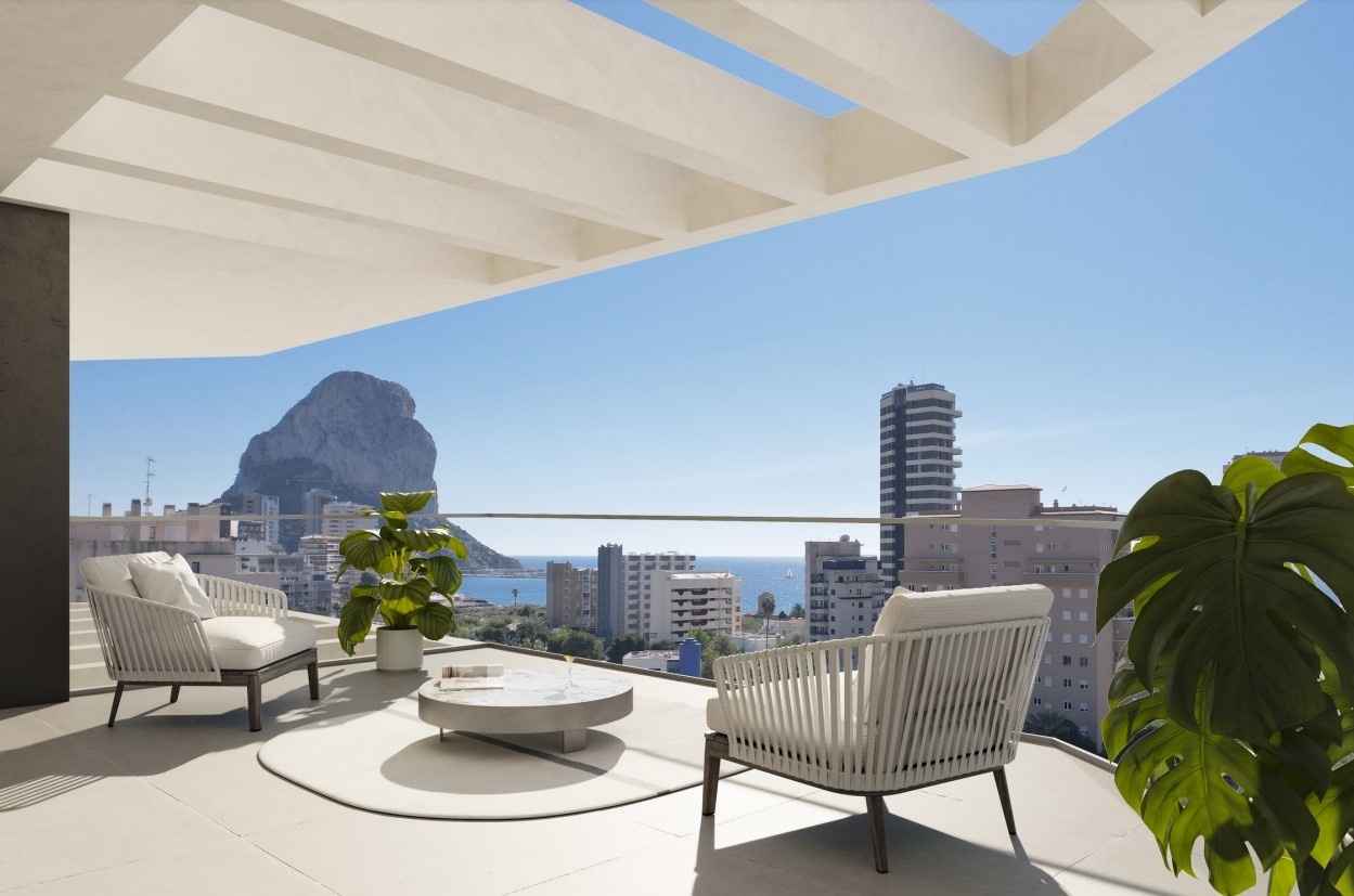 1 - verkauf wohnung meerblick calpe - costa blanca valencia spanien