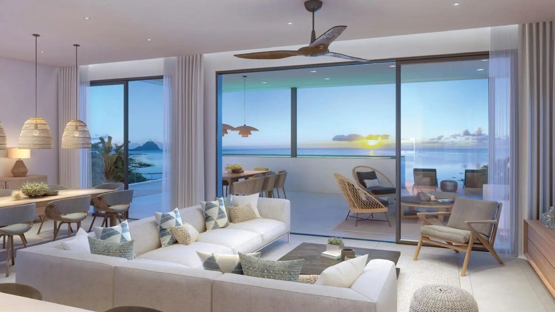 2 - waterfront apartment for sale in black river rivière noire mauritius