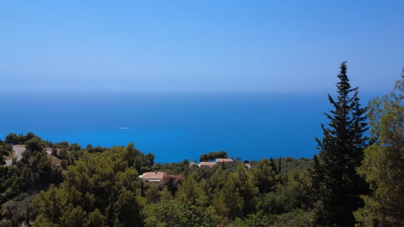 2 - vente terrain vue mer lefkada îles ioniennes grèce