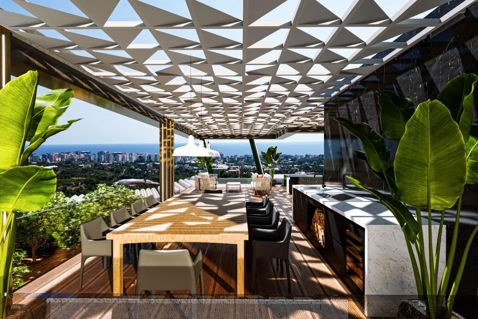 2 - продажа villa вид моря alanya antalya турция